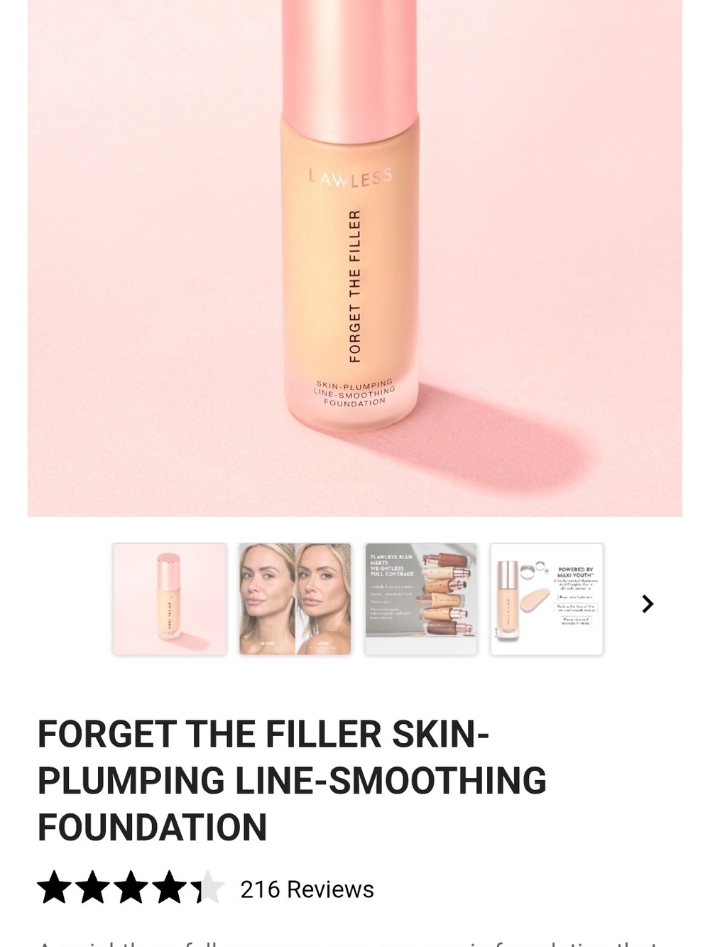 LAWLESS Forget The Filler Foundation - 4L - Picture 4 of 10